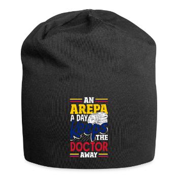 Arepas Colombian Venezuela Food - Jersey Beanie - black - Front
