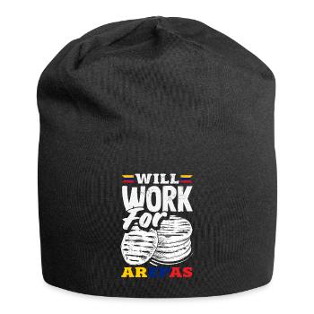 Arepas Colombien Venezuela Nourriture - Bonnet en jersey - noir - Devant