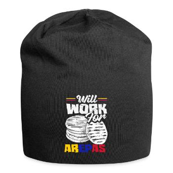 Arepas Colombien Venezuela Nourriture - Bonnet en jersey - noir - Devant