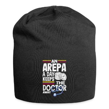 Arepas Colombien Venezuela Nourriture - Bonnet en jersey - noir - Devant