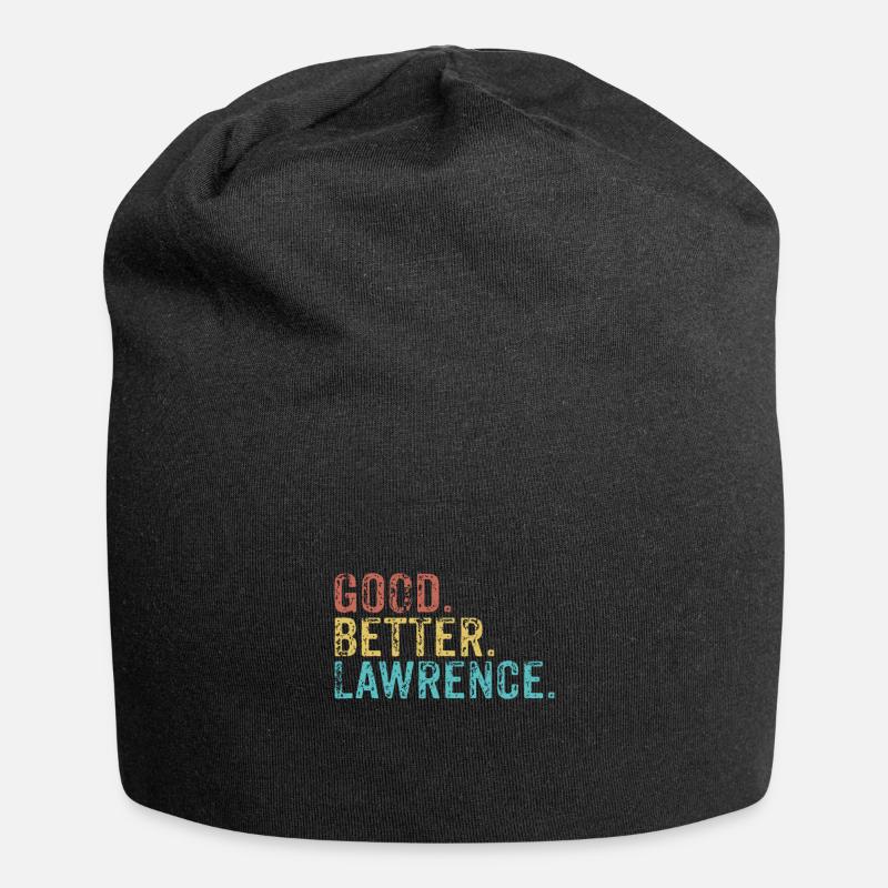 Good better Lawrence - Jersey-Beanie - Schwarz