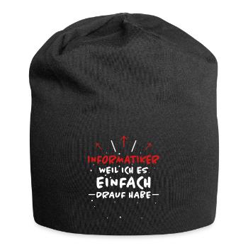 Informatiker Spruch Lustige Programmierer Geschenk - Jersey-Beanie - Schwarz - Vorne