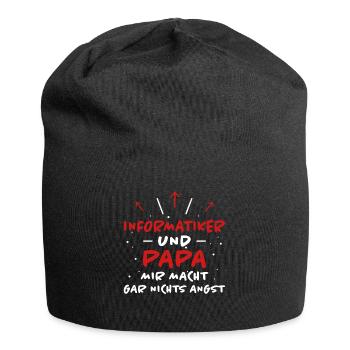 Informatiker Spruch Lustige Programmierer Geschenk - Jersey-Beanie - Schwarz - Vorne