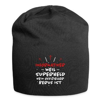 Informatiker Spruch Lustige Programmierer Geschenk - Jersey-Beanie - Schwarz - Vorne