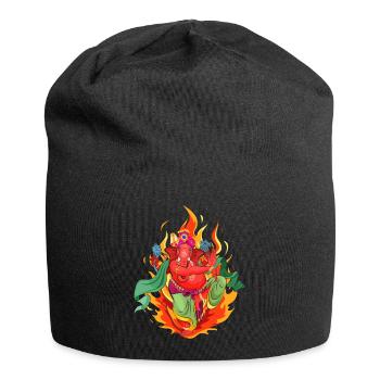 Herr Ganesha - Jersey-Beanie - Schwarz - Vorne