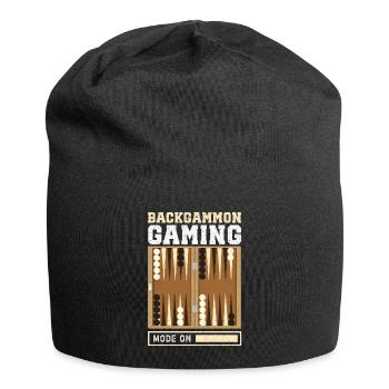 Backgammon Board Game Backgammon Player Gift - Jersey Beanie - black - Front