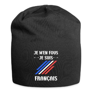 Je suis français - Bonnet en jersey - noir - Devant