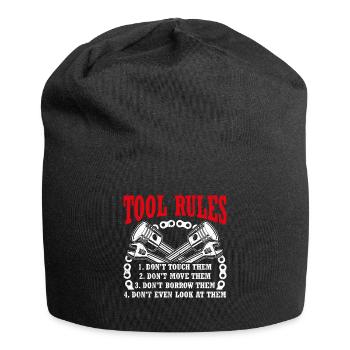 Tuner Autoliebhaber Reparieren Mechaniker Werkzeug - Jersey-Beanie - Schwarz - Vorne