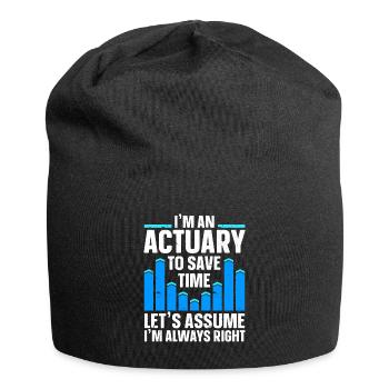 Aktuar Statistiker - Jersey-Beanie - Schwarz - Vorne