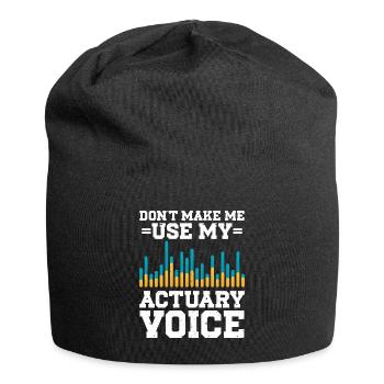 Aktuar Statistiker - Jersey-Beanie - Schwarz - Vorne