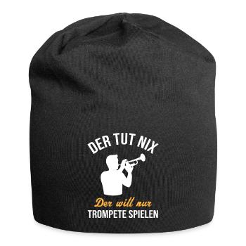 Trompettiste inoffensif – Seulement la musique à l’ - Bonnet en jersey - noir - Devant