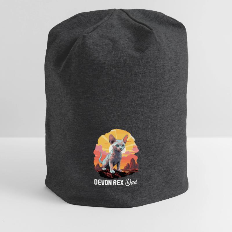 Devon Rex Kitten Devon Rex Cat Jersey Beanie