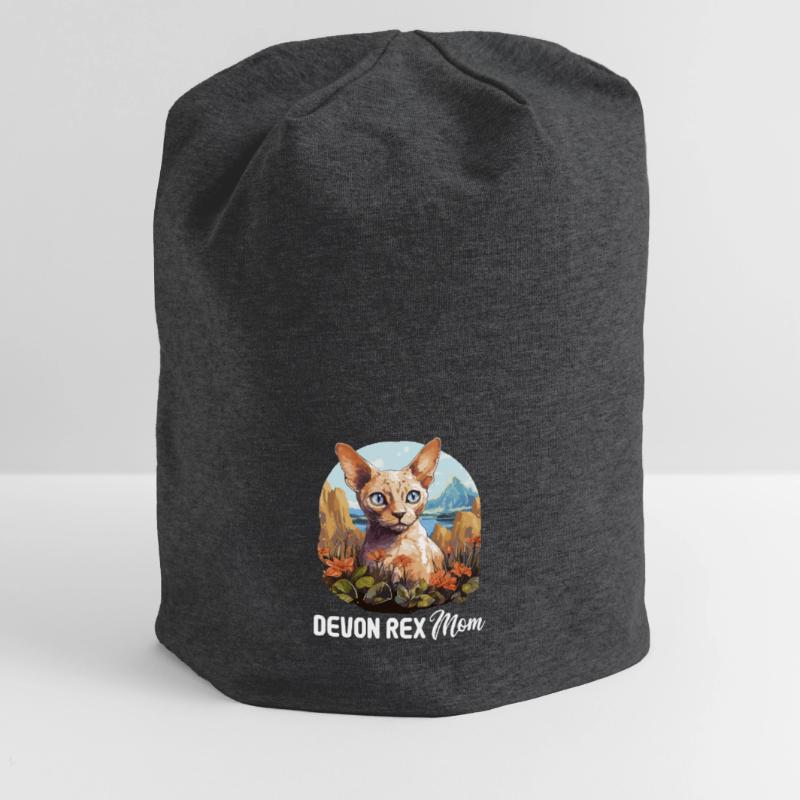Devon Rex Kitten Devon Rex Cat Jersey Beanie