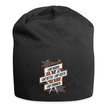 LARP Harder Better Faster Stronger LARPing Armor - Jersey Beanie - black - Front