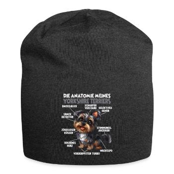 Yorkshire Terrier chien propriétaire T Terrier anatomie - Bonnet en jersey - charbon - Devant
