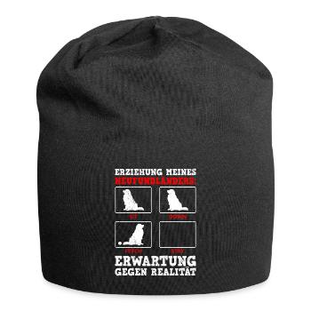 Hundetraining ERZIEHUNG MEINES NEUFUNDLÄNDERS - Jersey-Beanie - Schwarz - Vorne