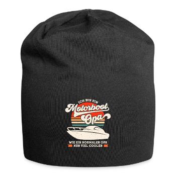 Motorboat Grandpa Captain Gadget Boatswain - Jersey Beanie - black - Front