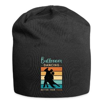 Danse de salon, Danse de salon, Danse rétro, Sport - Bonnet en jersey - noir - Devant