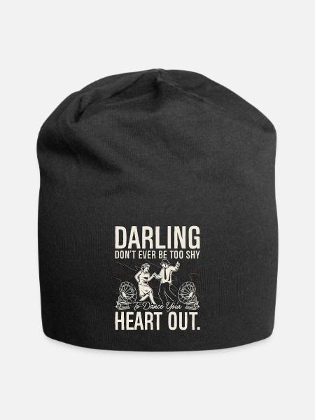 Swing Dance Darling Don't Ever Lindy Hop Dancing - Jersey-Beanie - Schwarz
