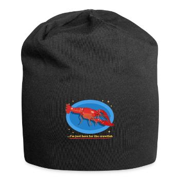 Flusskrebs Edelkrebs Meeresfrüchte Geschenk - Jersey-Beanie - Schwarz - Vorne