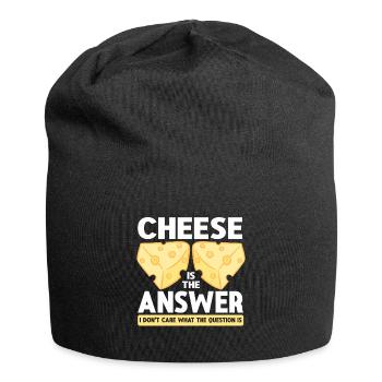 Cheese Lover Cheese - Jersey Beanie - black - Front