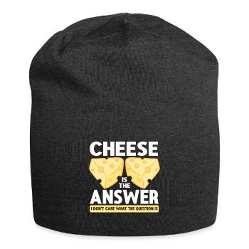 Amateur de fromage Cheese - Bonnet en jersey - charbon - Devant