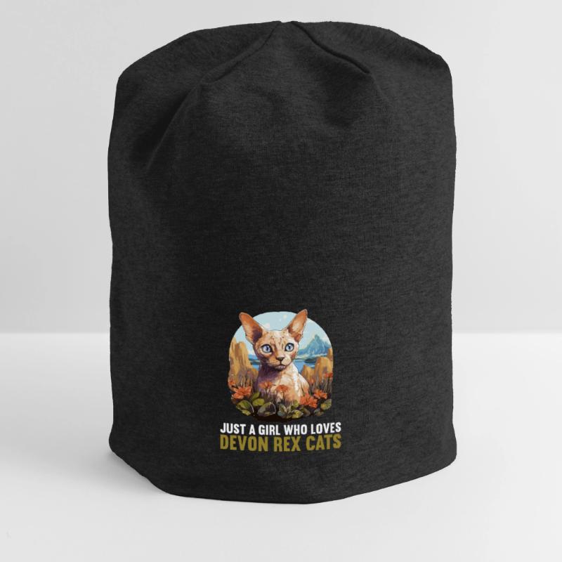 Devon Rex Kätzchen Devon Rex Katze Jersey-Beanie