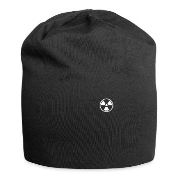 Kernkraft Logo Emblem Energie Uran Kernkraft - Jersey-Beanie - Schwarz - Vorne