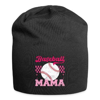 Baseball Mama Distressed Mother's Day Mom - Jersey Beanie - black - Front