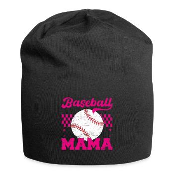 Baseball Mama Maman en détresse pour la fête des mères - Bonnet en jersey - noir - Devant