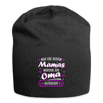 Mama Oma Geschenk Geburtstag Muttertag - Jersey-Beanie - Schwarz - Vorne