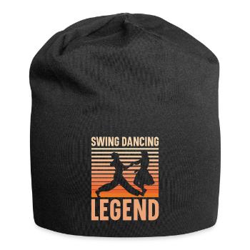 Lindy Hop Tänzer Swing Tanzpaar Swing Dance - Jersey-Beanie - Schwarz - Vorne