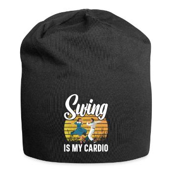 Lindy Hop Tänzer Swing Tanzpaar Swing Dance - Jersey-Beanie - Schwarz - Vorne