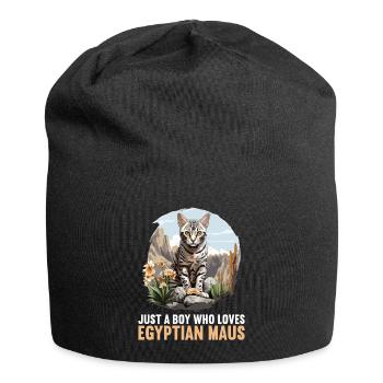 Egyptian Mau Kitten Cat Egyptian Mau - Jersey Beanie - black - Front