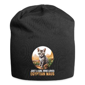 Egyptian Mau Kitten Cat Egyptian Mau - Jersey Beanie - black - Front