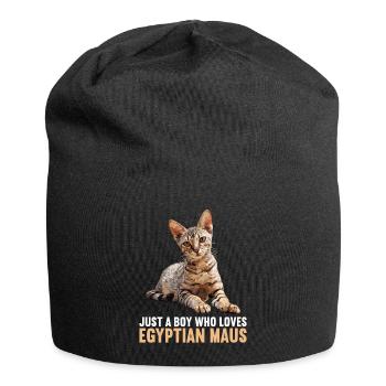 Egyptian Mau Kitten Cat Egyptian Mau - Jersey Beanie - black - Front