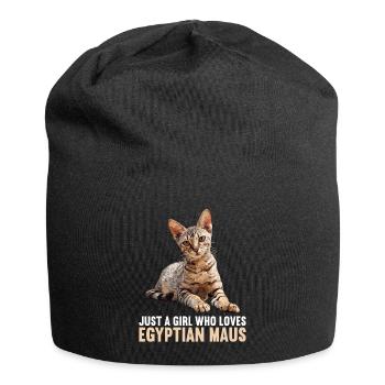Egyptian Mau Kitten Cat Egyptian Mau - Jersey Beanie - black - Front
