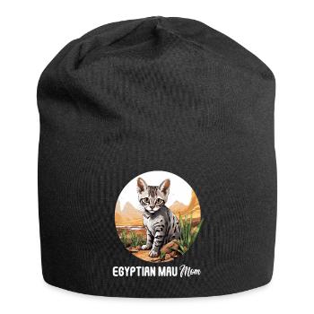 Egyptian Mau Kitten Cat Egyptian Mau - Jersey Beanie - black - Front