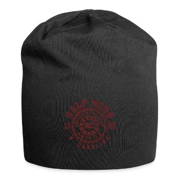 Demi-lune NC | Cadeau de voyage en Caroline du Nord - Bonnet en jersey - noir - Devant