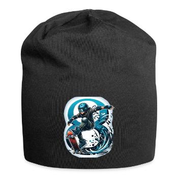 Skateboard Skater Design pour les garçons de 8 ans - Bonnet en jersey - noir - Devant