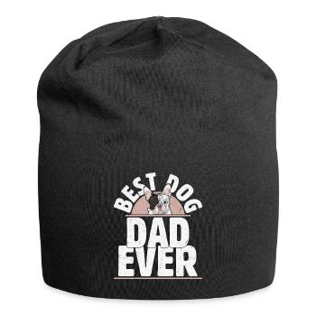 Best Dog Dad Ever Frenchie French Bulldog - Jersey-Beanie - Schwarz - Vorne