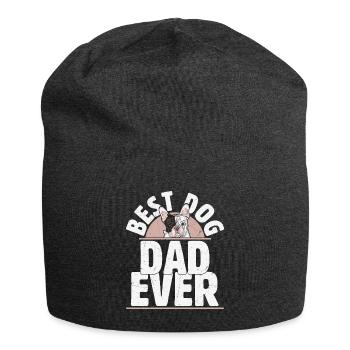 Best Dog Dad Ever Frenchie French Bulldog - Jersey-Beanie - Anthrazit - Vorne