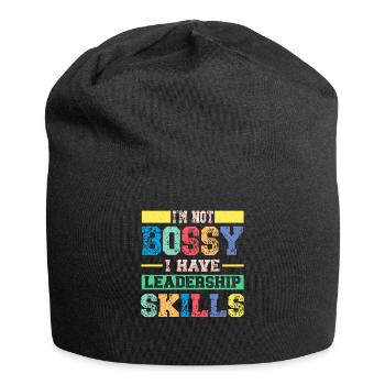 I'm not bossy, I have leadership skills - Jersey Beanie - black - Front