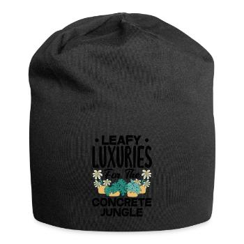 Parler aux plantes est essentiel Jardinier urbain - Bonnet en jersey - noir - Devant