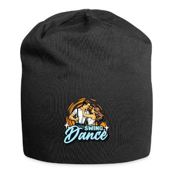 Swing Dance Lindy Hop Couple Dancing Swing Dancer - Jersey Beanie - black - Front