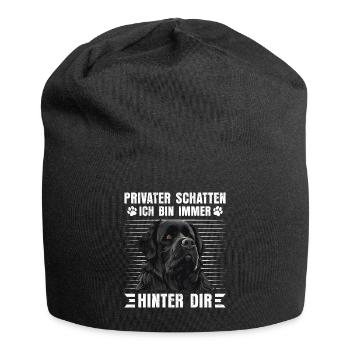 Newfie PRIVATER SCHATTEN BIN IMMER HINTER DIR - Jersey-Beanie - Schwarz - Vorne