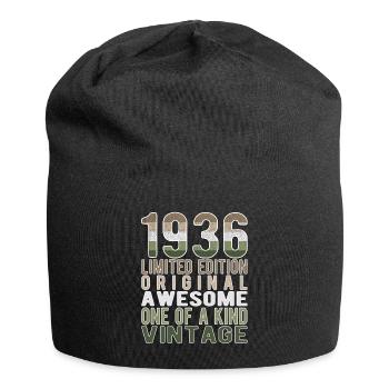 Edition limitée depuis 1936 Anniversaire Millésime 1936 - Bonnet en jersey - noir - Devant