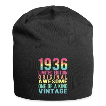 Edition limitée depuis 1936 Anniversaire Millésime 1936 - Bonnet en jersey - noir - Devant