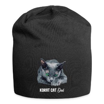 Korat Chaton Korat Chat - Bonnet en jersey - noir - Devant