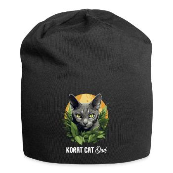 Korat Chaton Korat Chat - Bonnet en jersey - noir - Devant